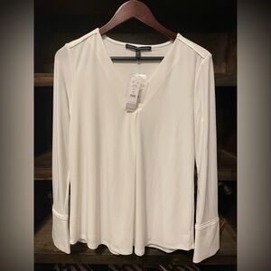 White House Black Market white blouse